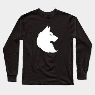 Wolf v1 White Long Sleeve T-Shirt